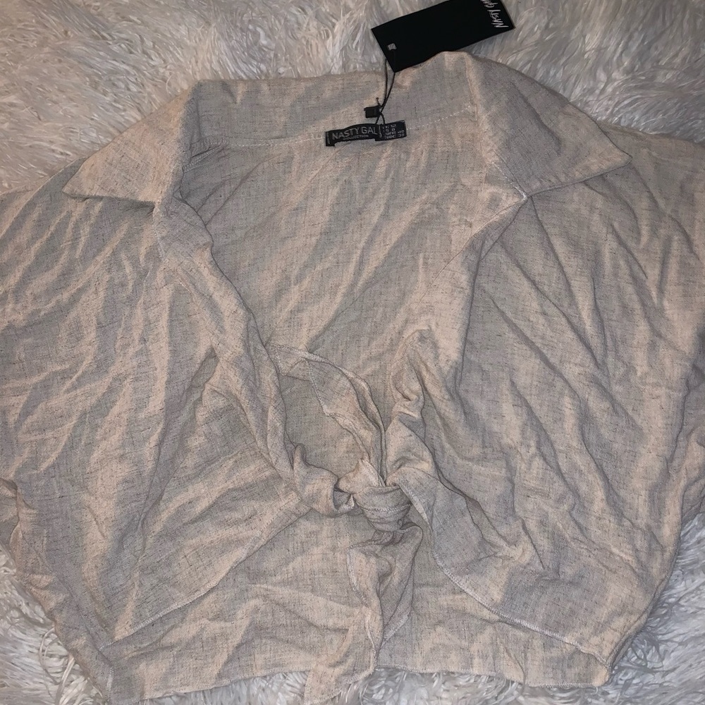 Nasty Gal tie top